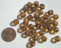 30 8mm Bumpy Speckled Golden Topaz Nuggets